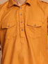 Rust Brown & Cream Pathani Kurta With Patiala